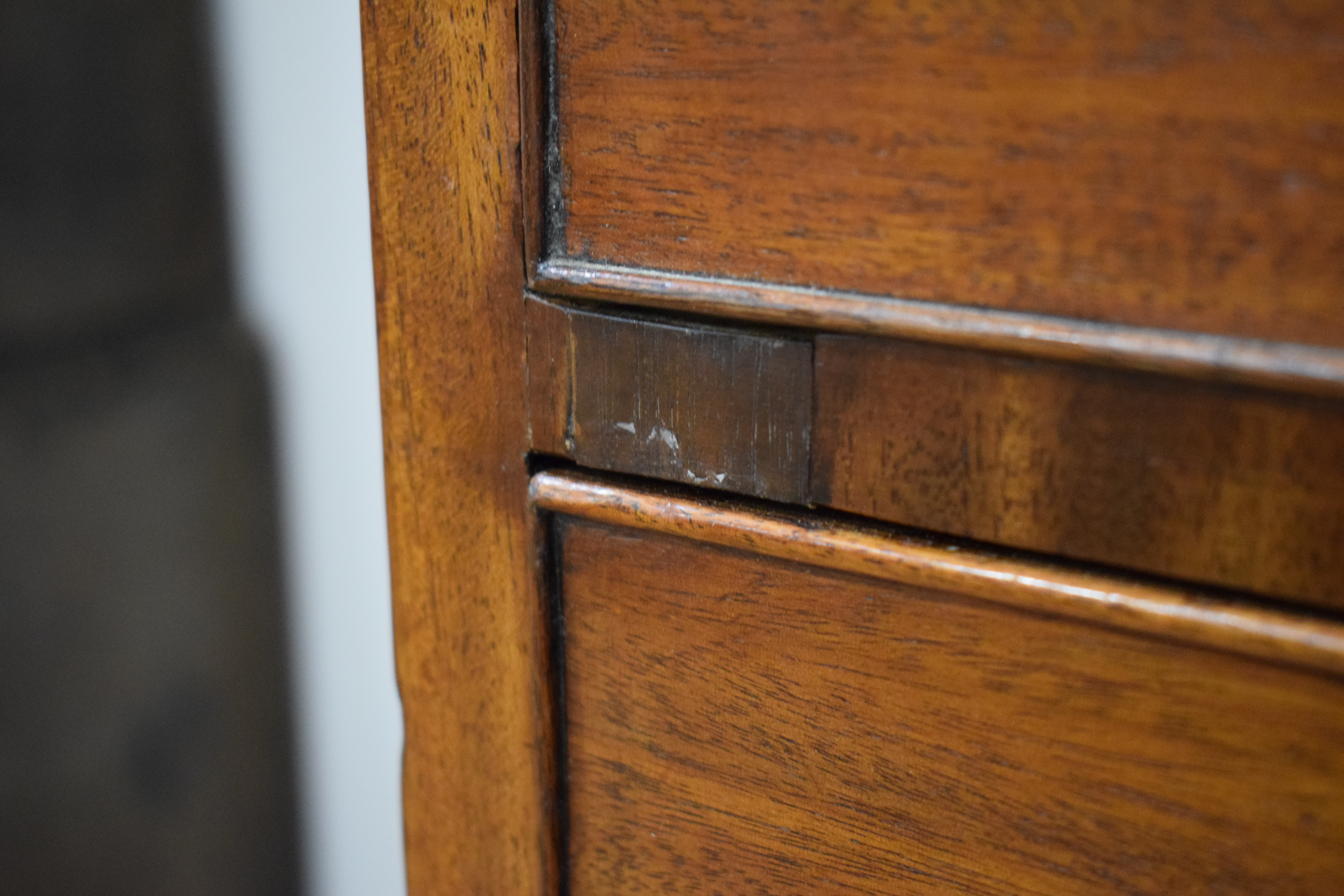 An early 19th century and later mahogany chest-on-chest, - Image 10 of 17