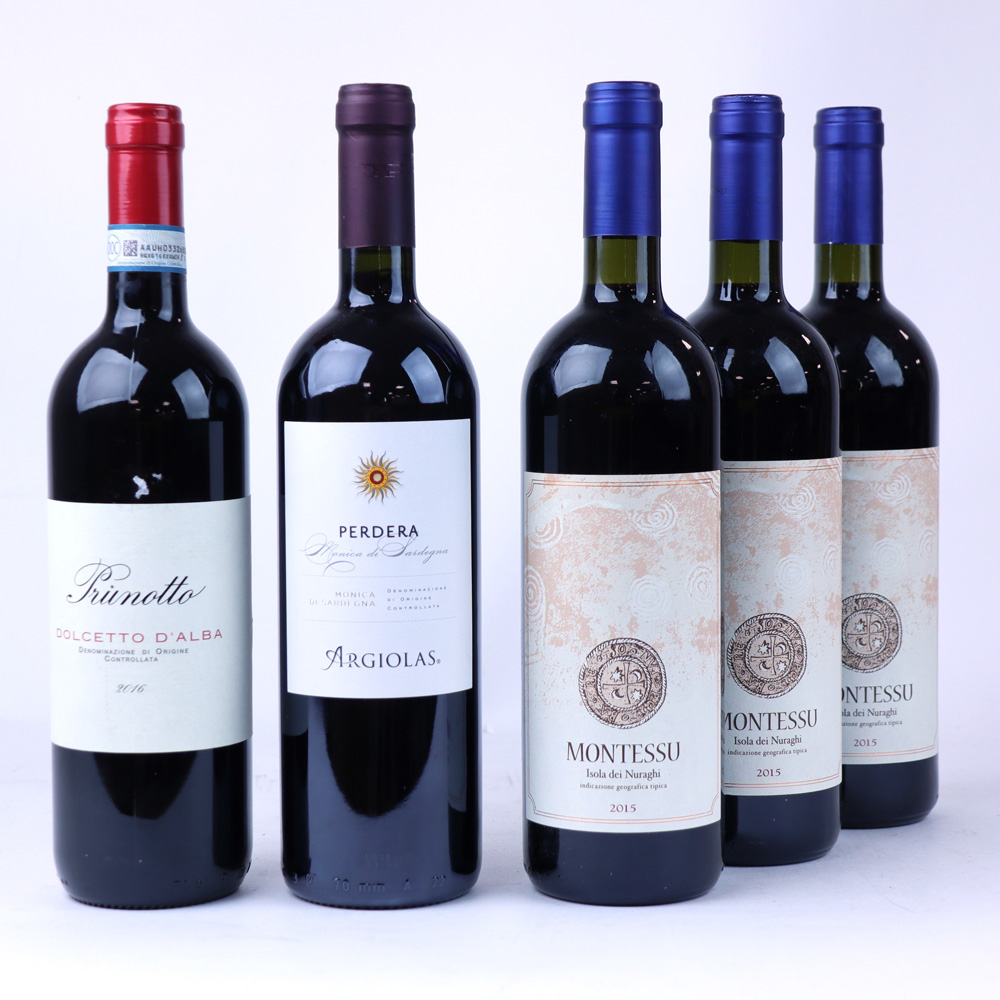 5 bottles, 3x Agricola Punica Montessu Isola dei Nuraghi IGT 2015 Sardinia,