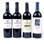 4 bottles, 1x Andrew Will Winery Sorella 2009 Horse Heaven Hills USA,