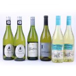 6 bottles, 2x Le Petit Chat Malin 2014, 2x Bear Haven Reserve Chardonnay 2014 California,