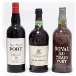 3 bottles of Port, 1x Quinta Do Noval 20 year old,