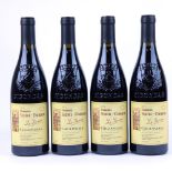 A box of 4 bottles of Domaine Saint Damien Gigondas La Louisiane 2014 Rhone France