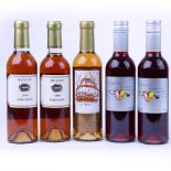 5 half bottle Dessert Wines, 2x Maculan Dolce Torcolato Breganze 2010 Veneto Italy,