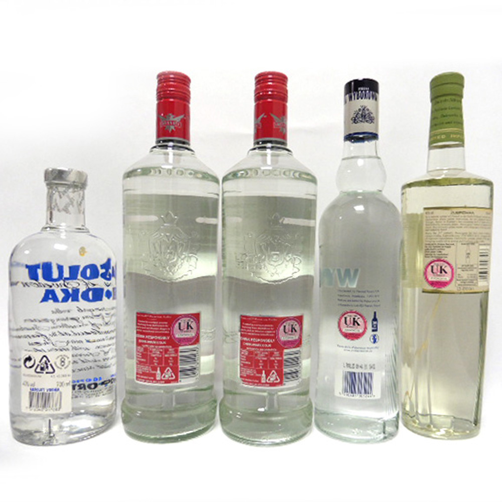 5 bottles, 2x Smirnoff No21 1 litre 37. - Image 2 of 2