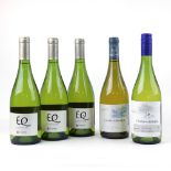 5 bottles, 3x Matetic Vineyards EQ Chardonnay 2014 San Antonio Valley Chile,