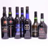 7 bottles, 2x Taylor's First Estate Reserve Port 75cl, 1x M&S Vintage Character Port ,