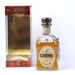 A bottle of Cardhu 12 year old Single Highland Malt Scotch Whisky with box old style circa 1980s