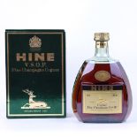A bottle of Hine VSOP Fine Champagne Cognac with box,