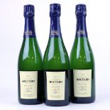 3 bottles of Moutard Pere et Fils Cuvee 6 Cepages Brut 2009 Champagne