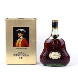 A bottle of Hennessy XO Cognac with box,