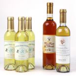 5 bottles of Dessert wines, 3x Chateau Doisy Vedrines 'Chateau Petit Vedrines' 2015 Sauternes 37.