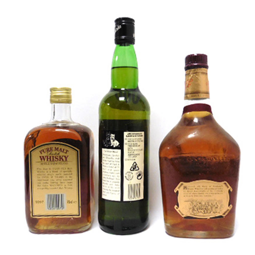 3 bottles, 1x Grant's Royal 12 year old Scotch Whisky circa 1970s 26 2/3 fl oz 75. - Image 2 of 2