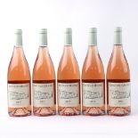 5 bottles of Chateau Unang 2017 Rose Ventoux Rhone Valley Vineyard Organic Rose