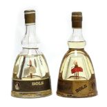 2 Bols Ballerina Gold Liqueurs with music boxes (Red music box a/f) circa 1960's