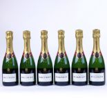 6 half size bottles of Bollinger Brut Special Cuvee Champagne 37.