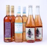 6 bottles of Rose, 2x Denbies Rose Hill England,