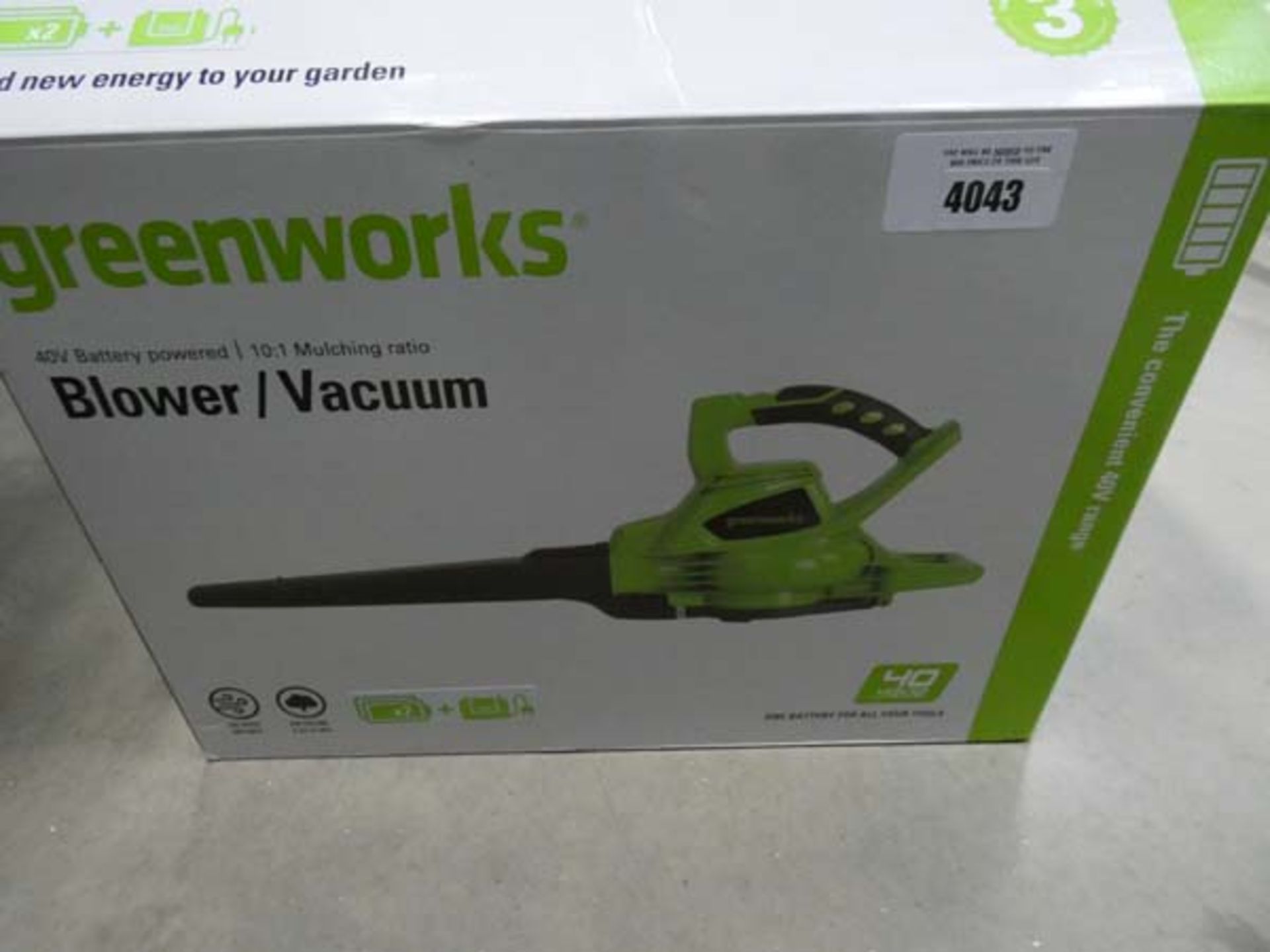 Greenworks blower vacuum