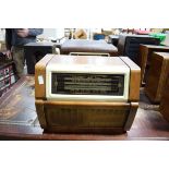 4 vintage radios including HMV and Regentone (af)