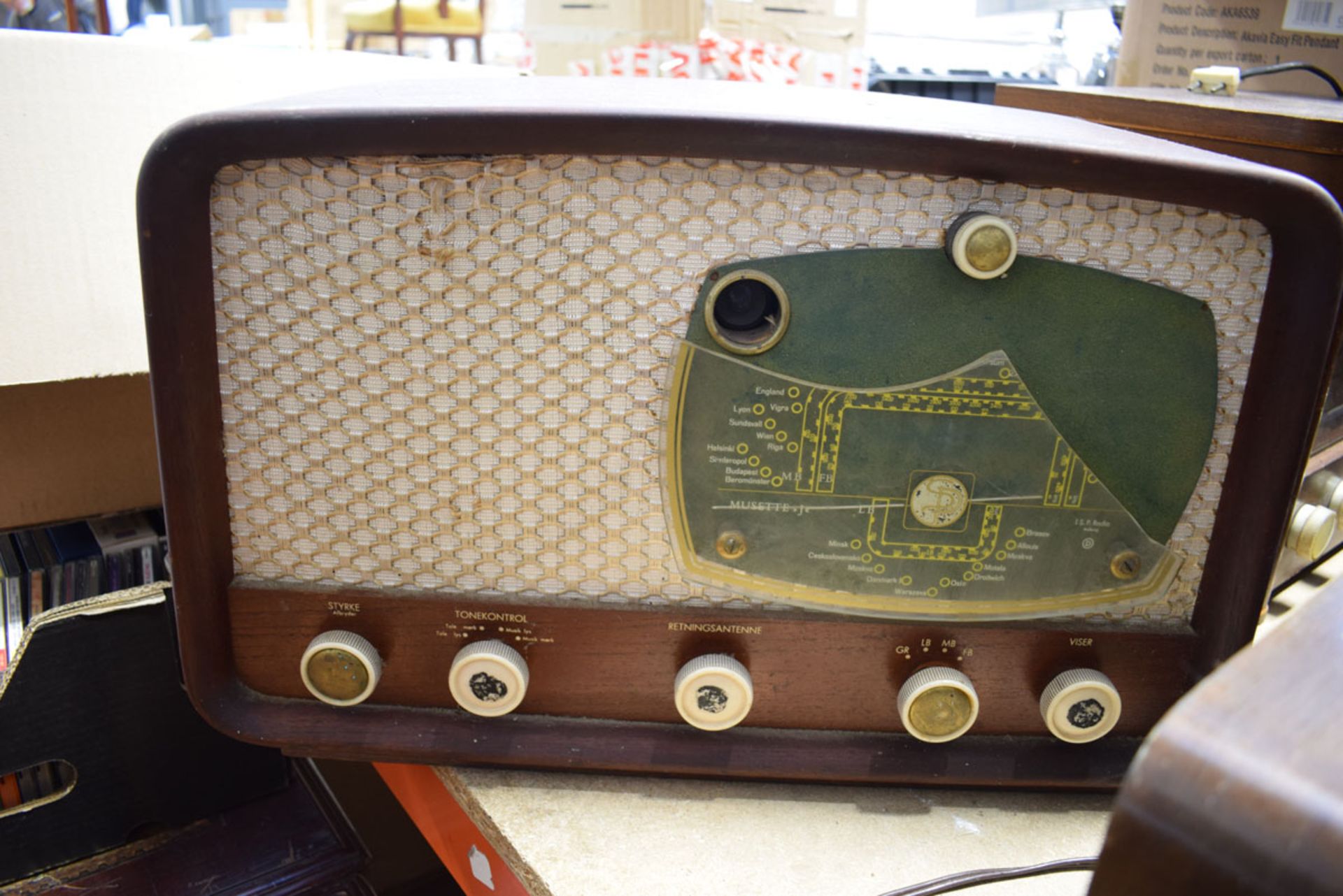 3 vintage radios including Herofon (af) - Image 3 of 3