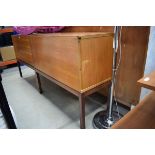 1970's teak cabinet with fall front