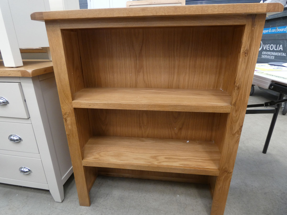 Oak dresser top/open front bookcase (4)