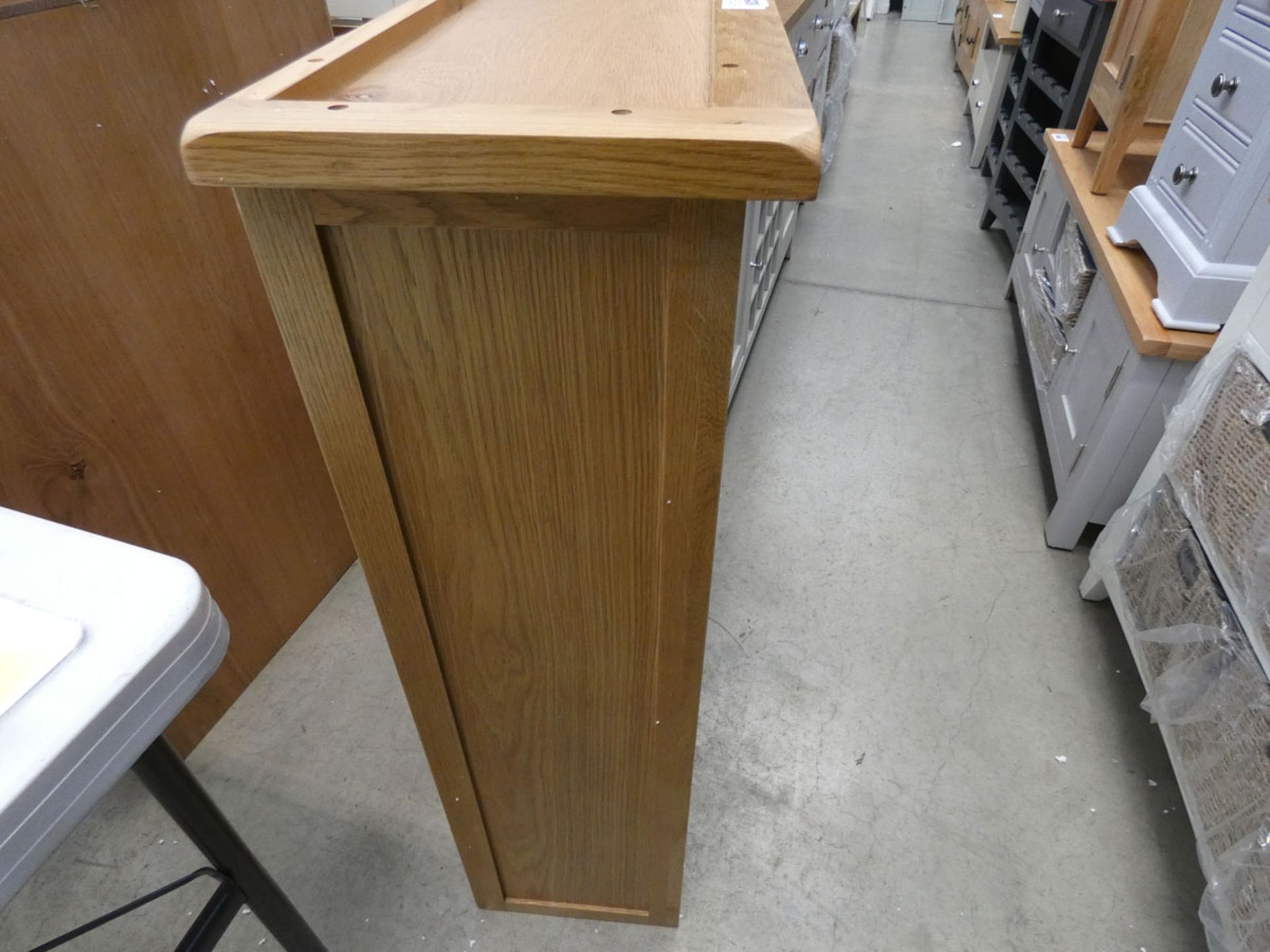 Oak dresser top/open front bookcase (31) - Image 2 of 3