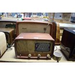 3 vintage radios including Herofon (af)