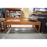 Modern yew campaign style coffee table