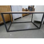 Modern metal framed and oak top coffee table (44)