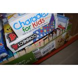 Box of books and childrens games