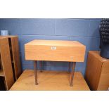 Tapley teak single drawer side unit