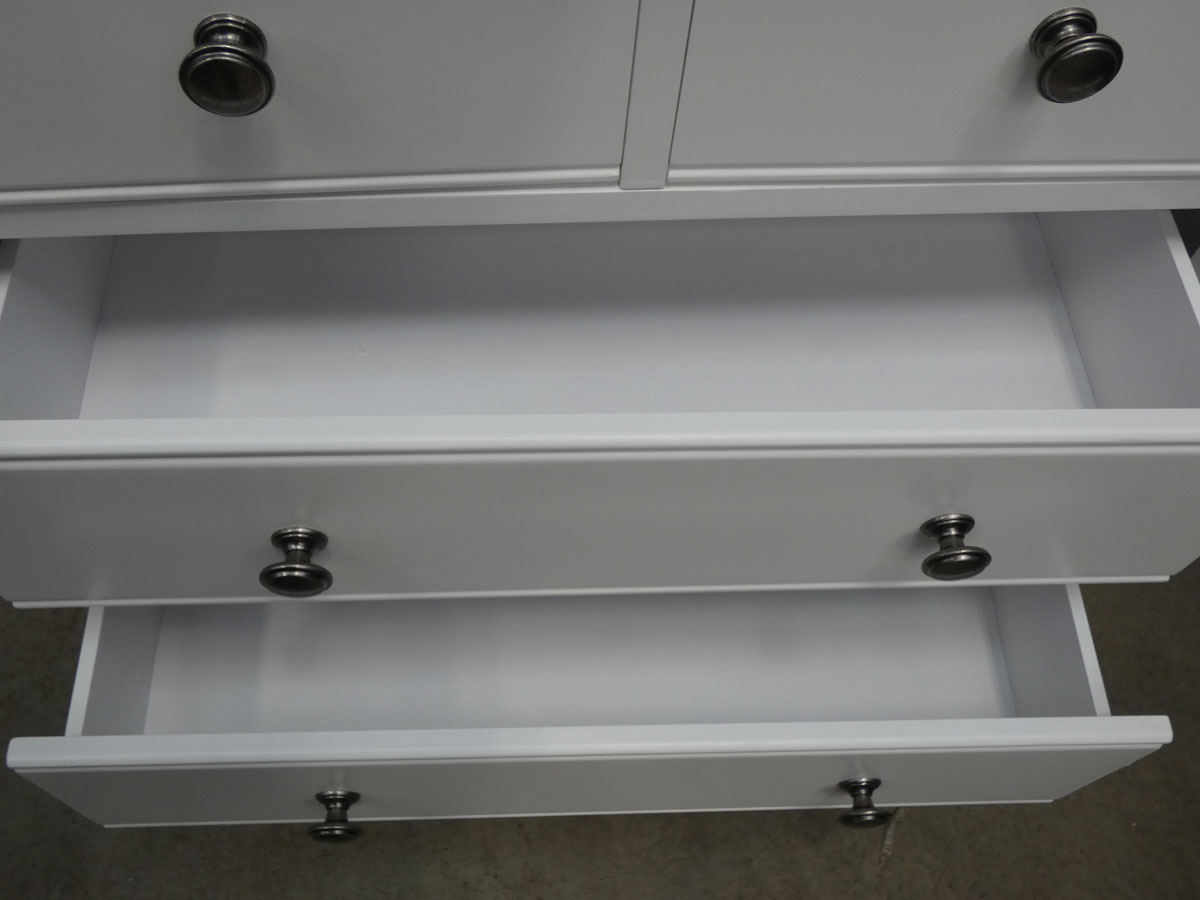 White chest of 2 over 3 drawers (26) - Image 3 of 9