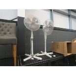 2 floor standing fans