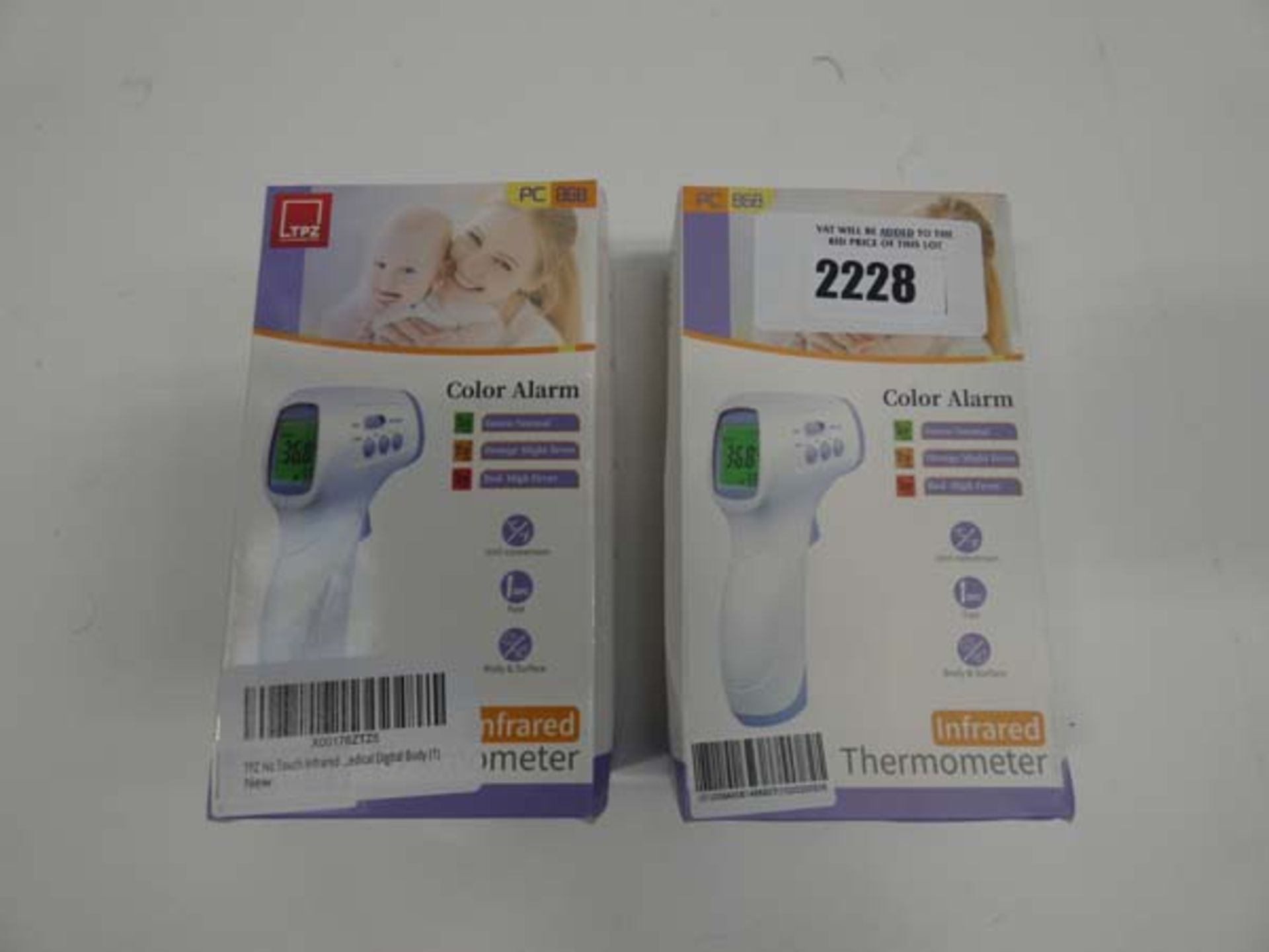 2x TPZ PC 868 infrared thermometers