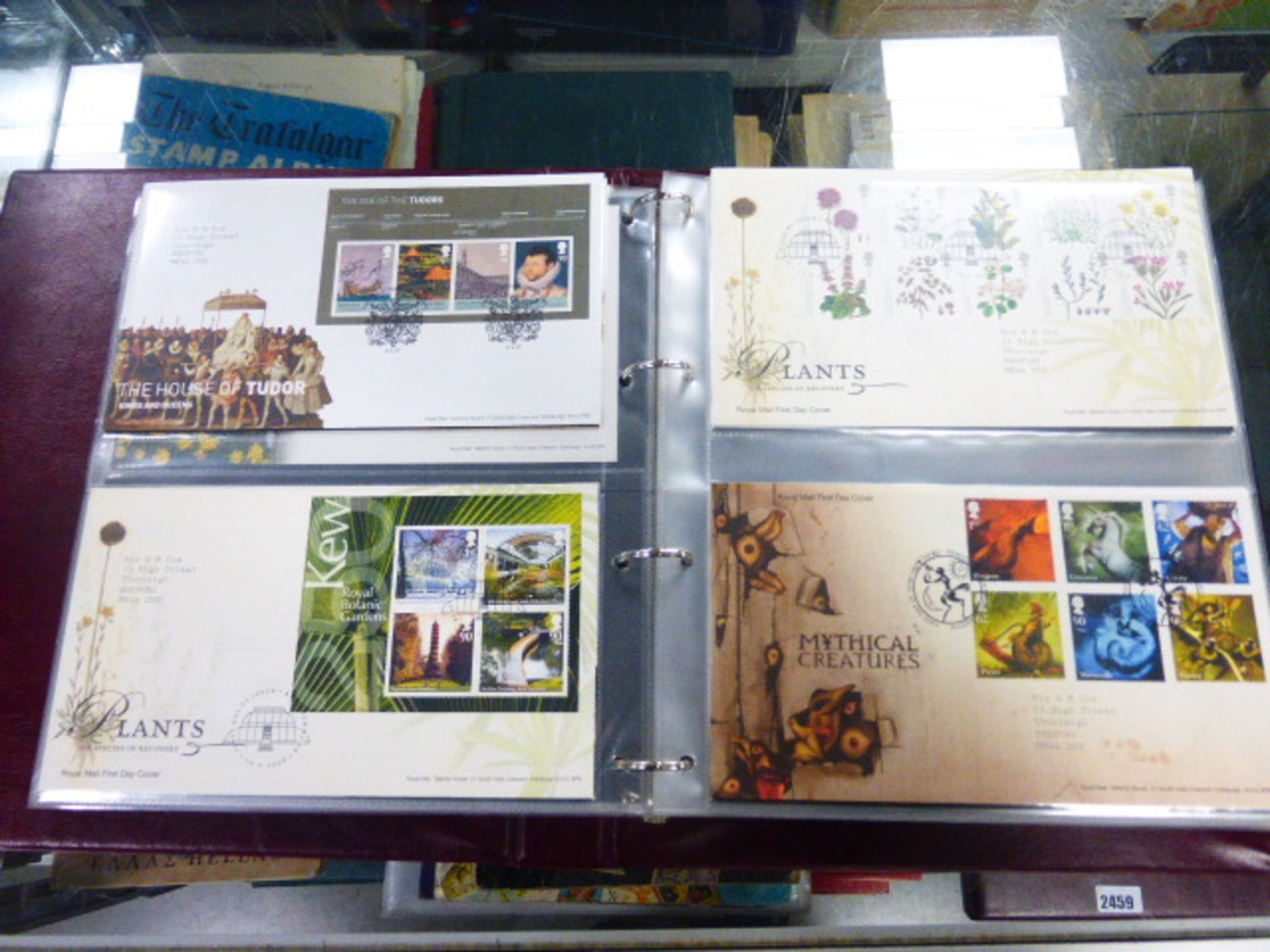 Four Royal Mail first day cover albums to include various commemorative collector stamps