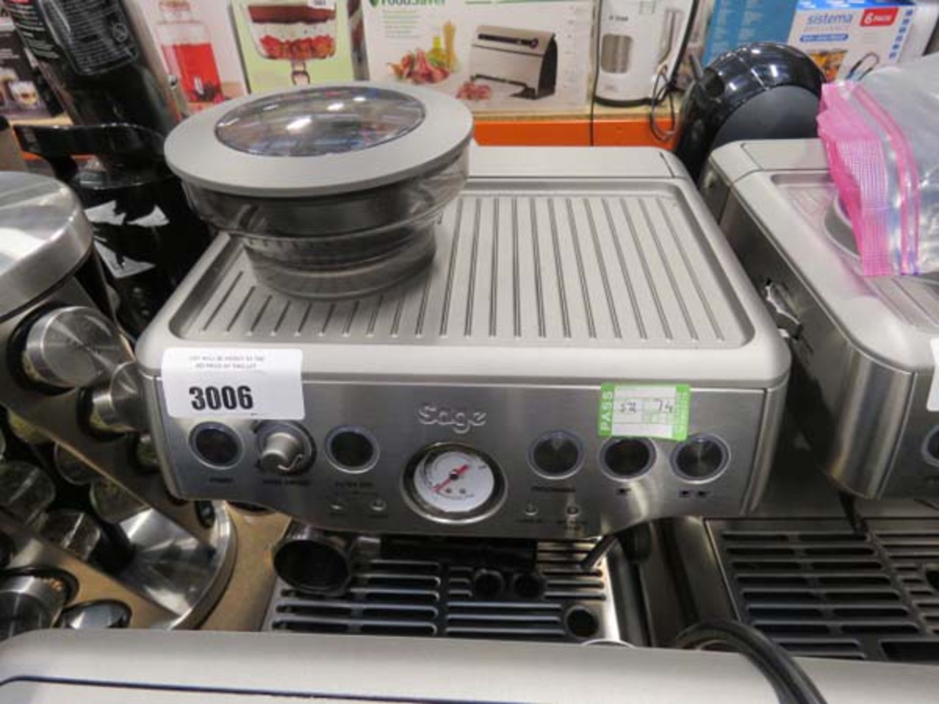(TN74) Unboxed Sage Barista Express coffee machine