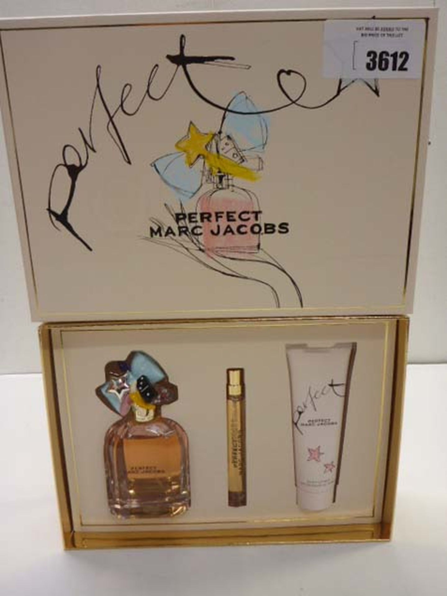 Marc Jacobs Perfect 100ml & 10ml eau de parfum and 75ml body lotion gift box set