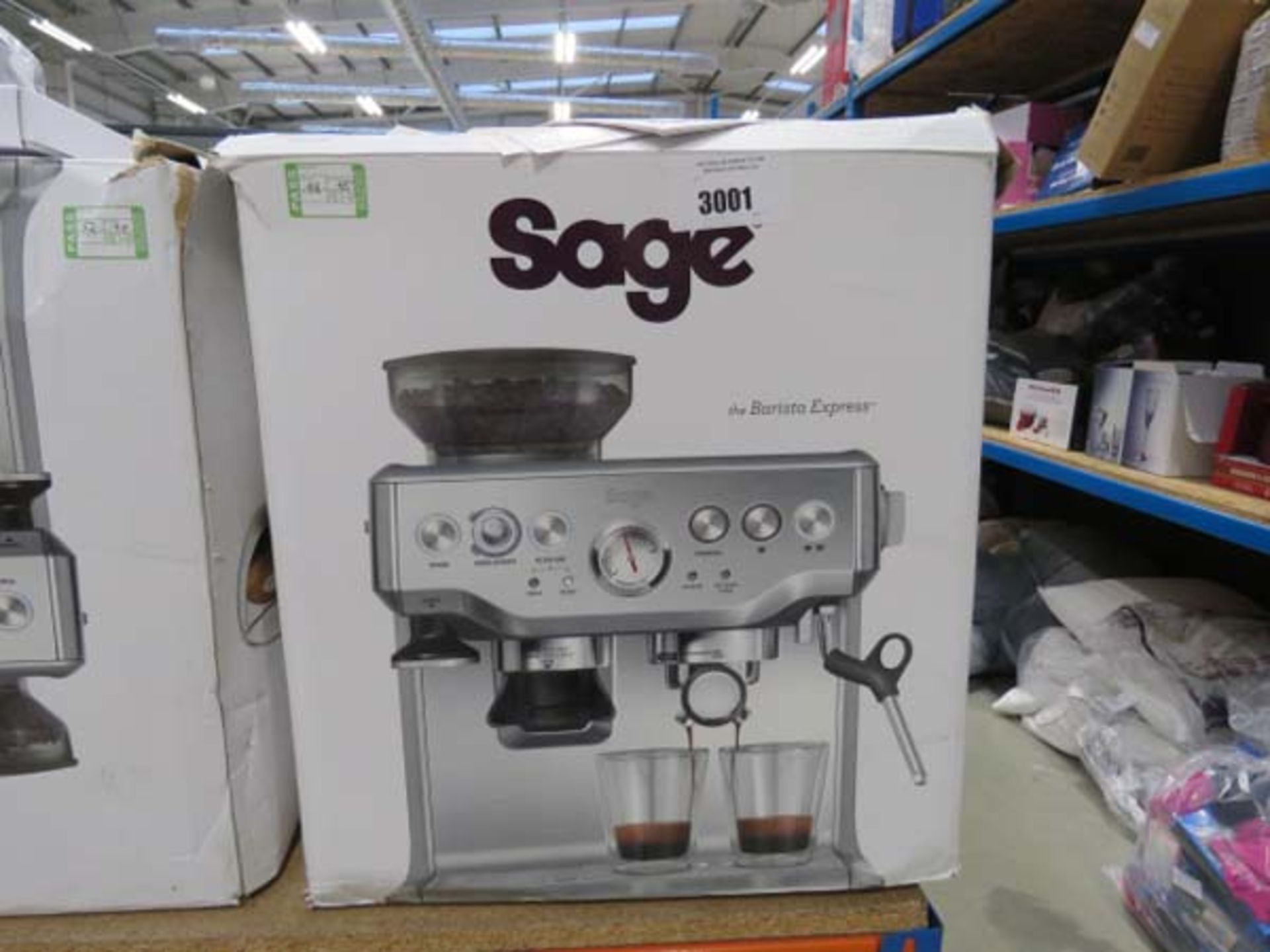 (TN45) Boxed Sage Barista Express coffee machine