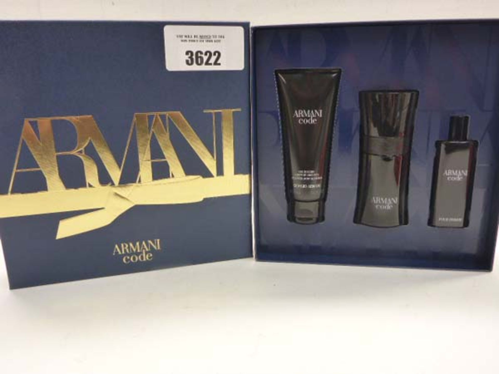 Giorgio Armani Code 50ml eau de toilette and 75ml body shampoo gift box set