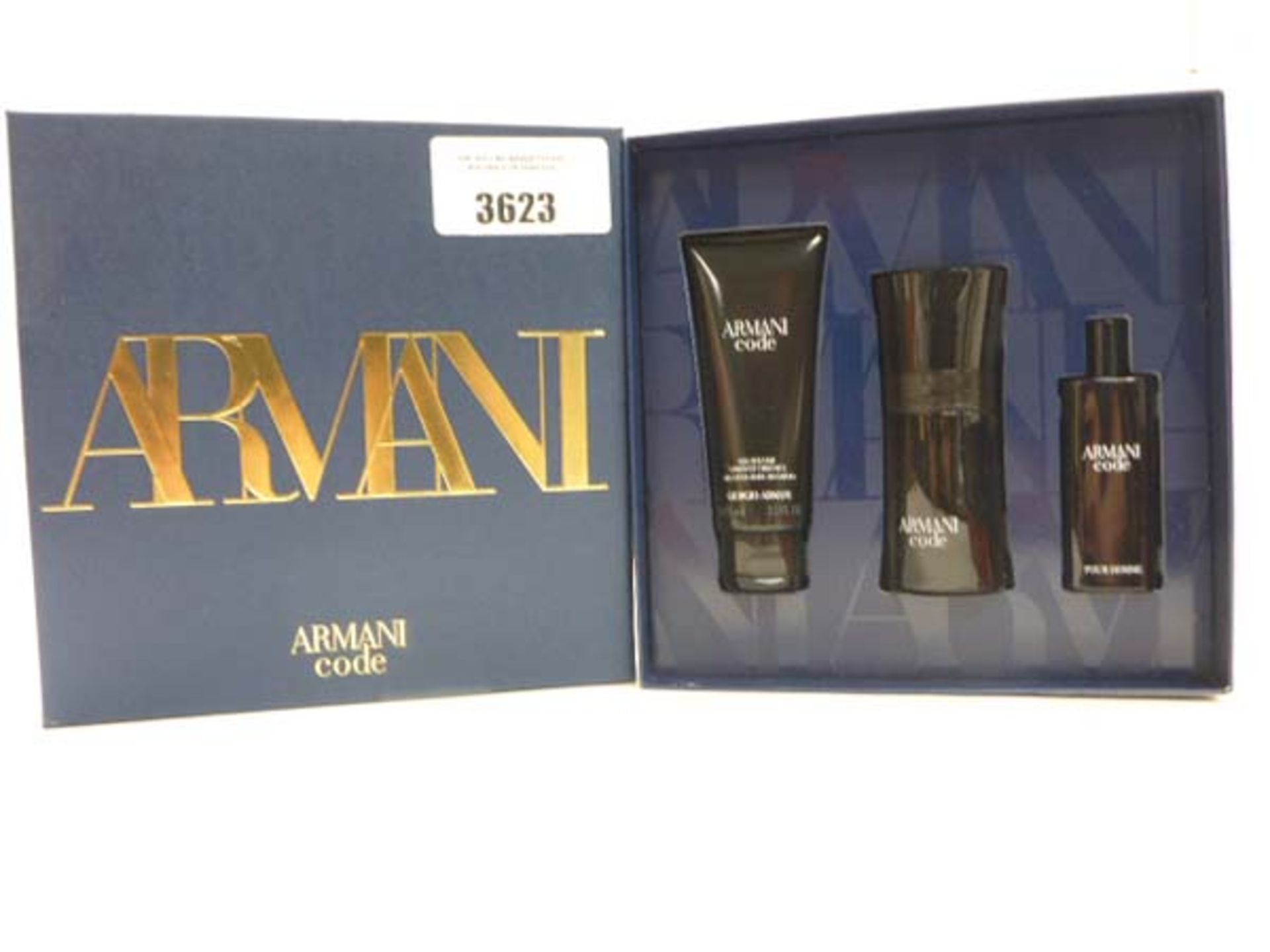 Giorgio Armani Code 50ml eau de toilette and 75ml body shampoo gift box set