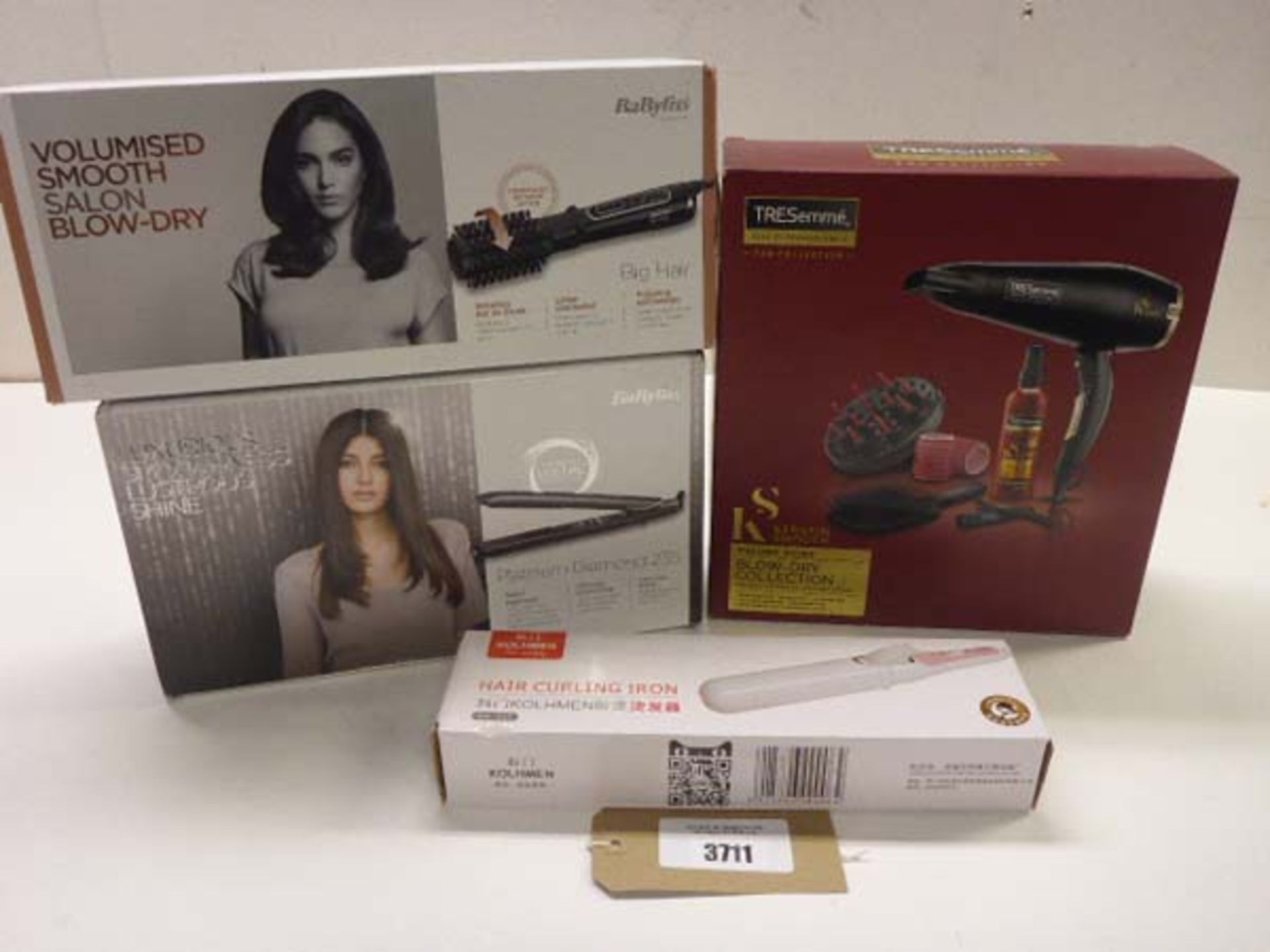 TRESemme Pro Collection Keratin smooth hair dryer, BaBylis Big Hair styler and BaBylis Platinum