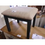 (2033) Dark grey upholstered dressing table stool