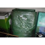 Large green tarpaulin