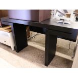 Modern black geometric shaped side table