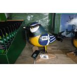 (1003) Decorative garden ornament of blue tit