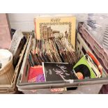 Crate of mixed records incl. Gilbert O'Sullivan