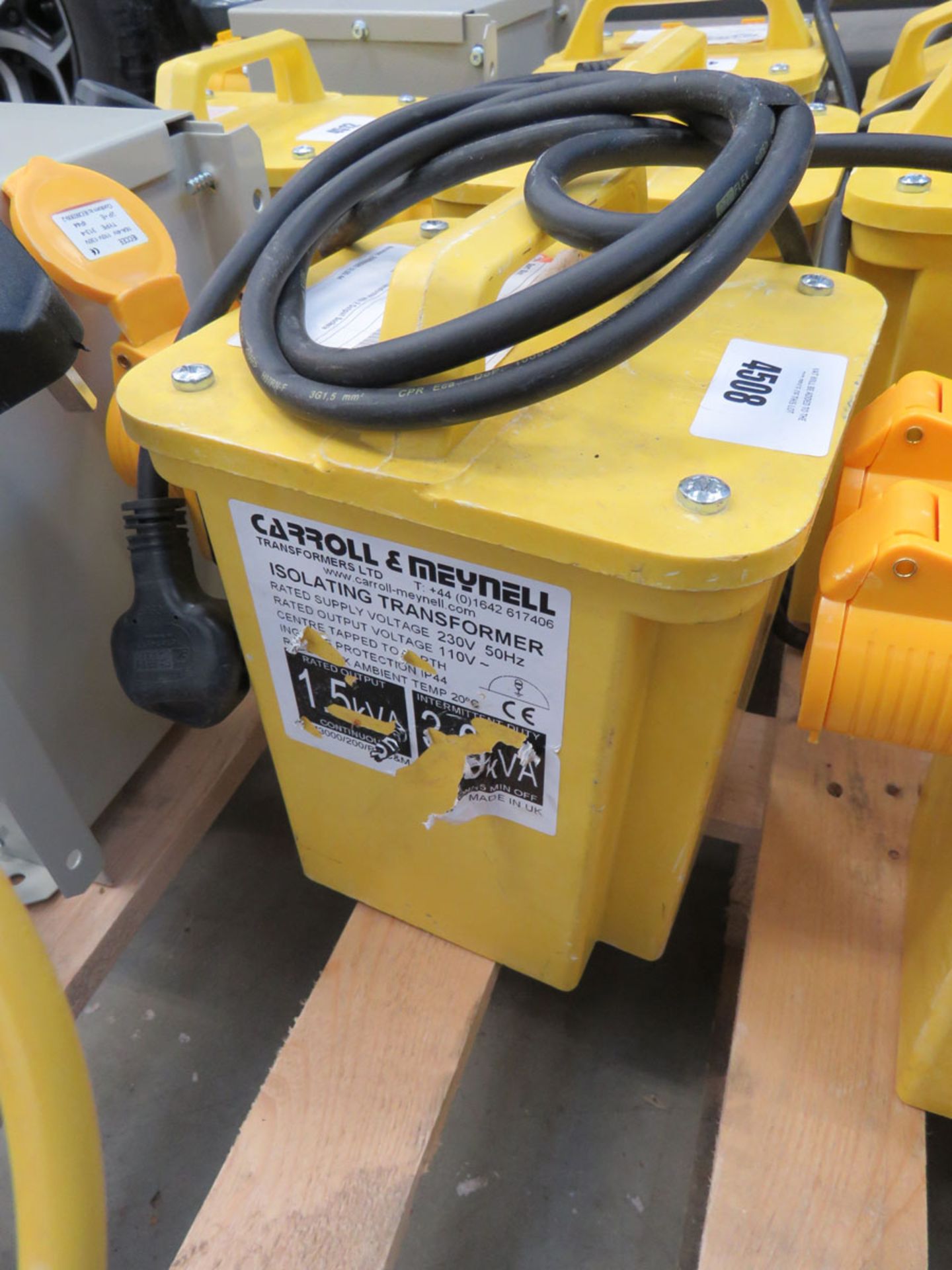 Yellow 110v transformer