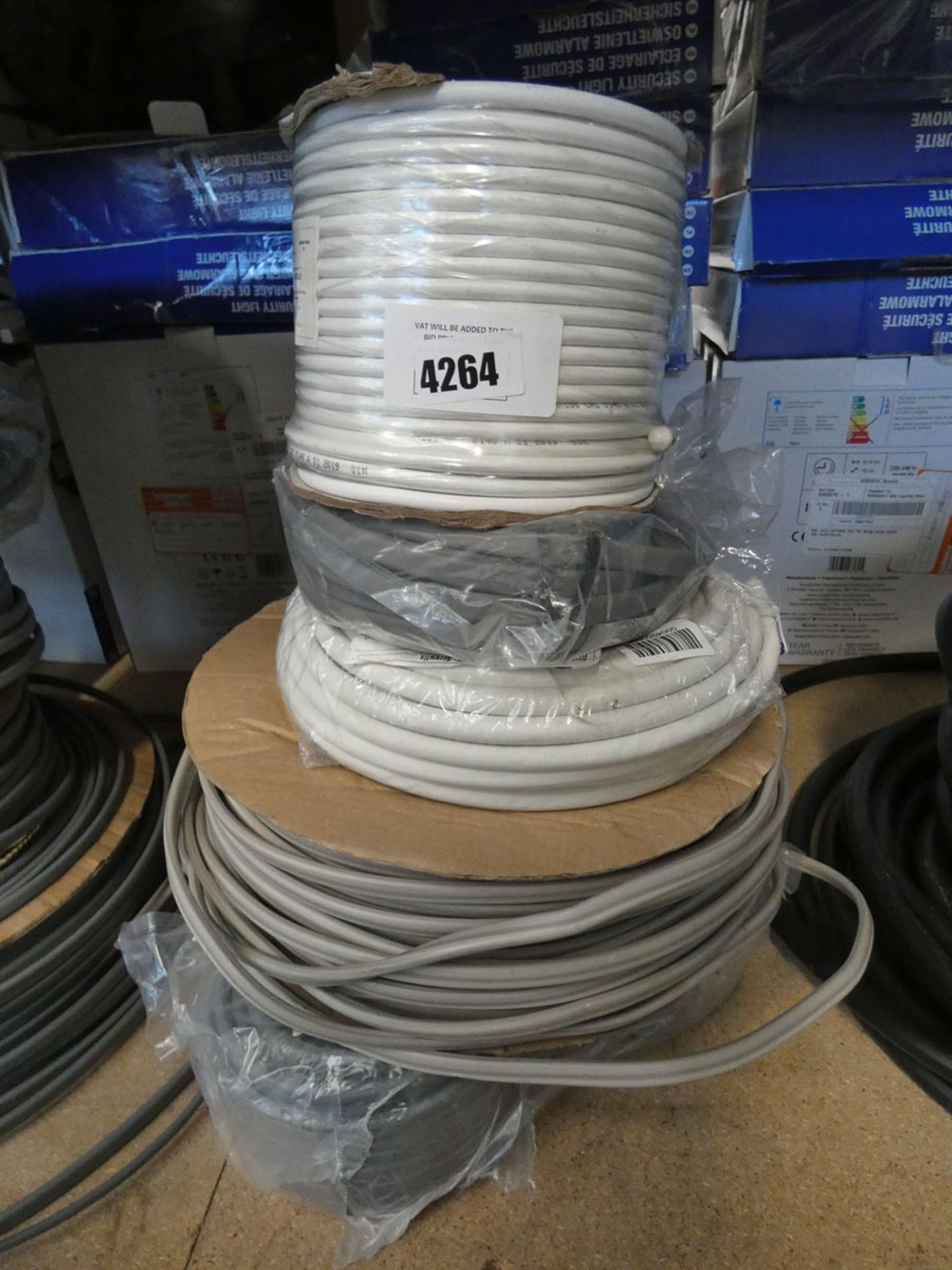 5 rolls of assorted cable 1,3,4 core