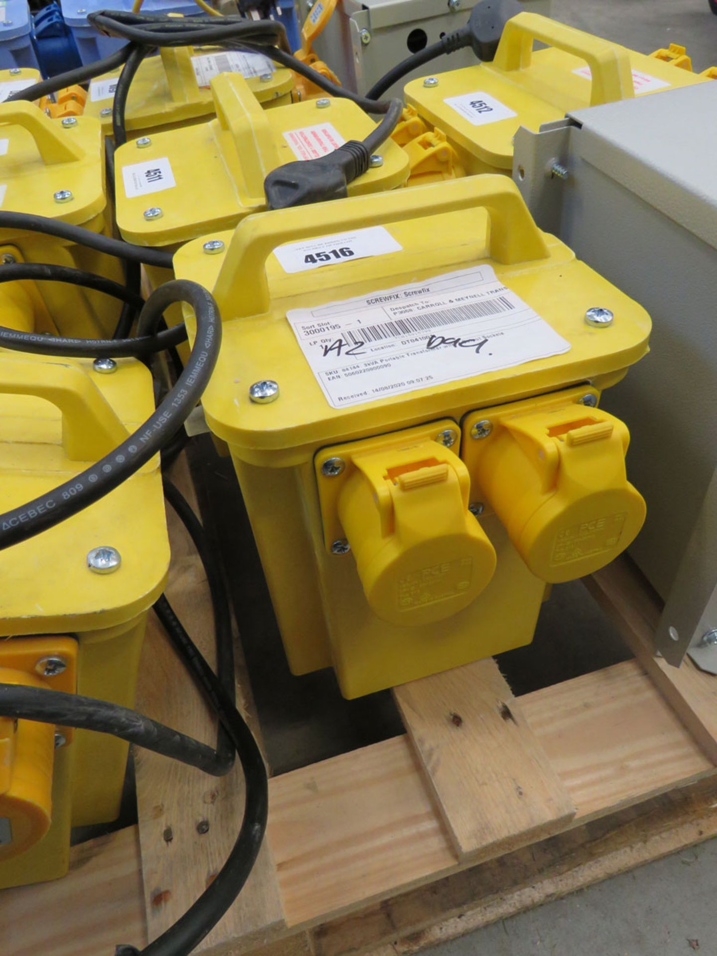 Yellow 110v transformer