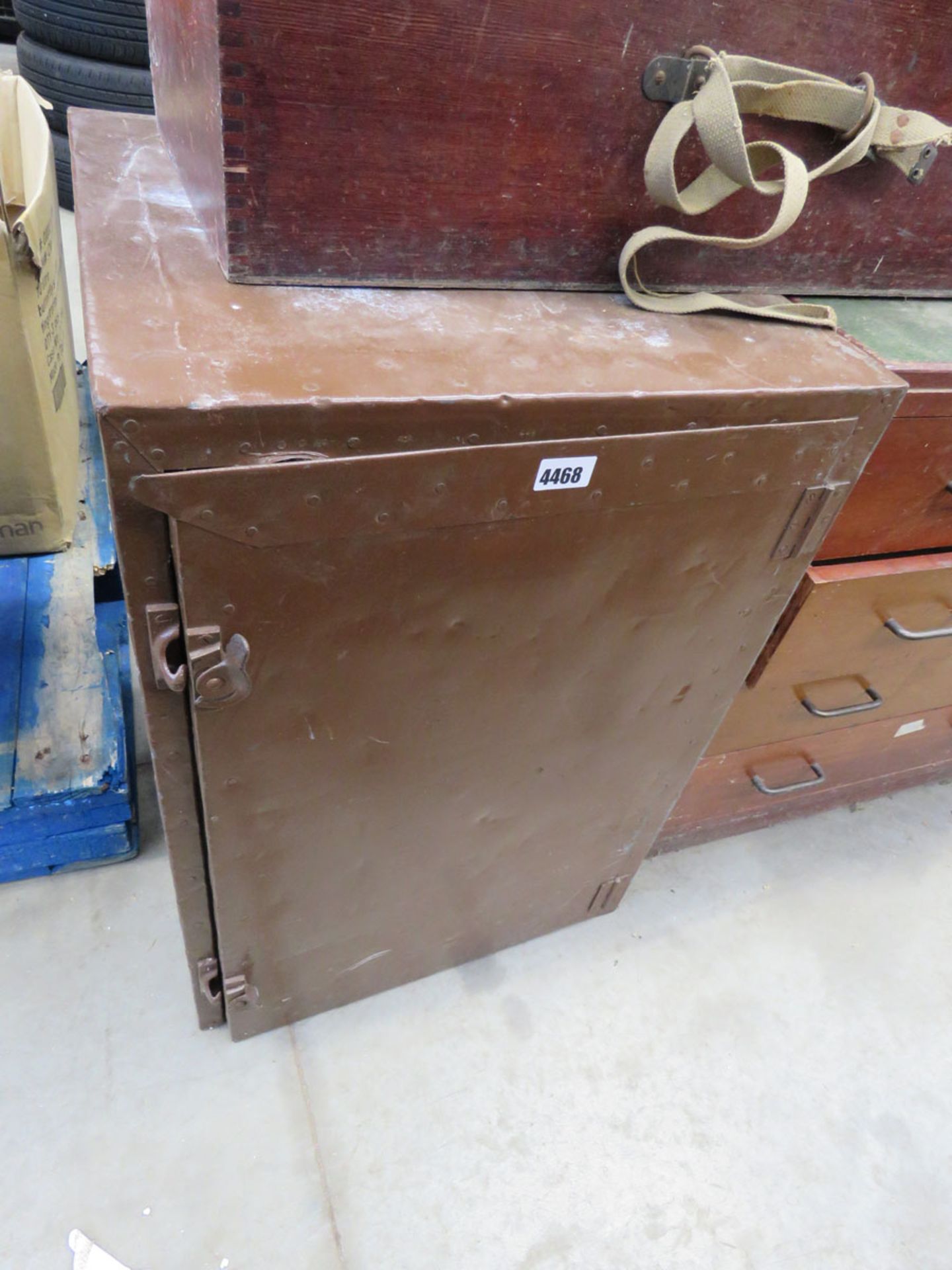 Vintage metal drying cabinet